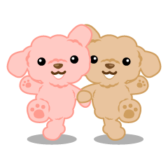 トイプーのモモとチャチャ Lineクリエイターズスタンプ Stamplist