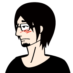 黒髪ヒゲ眼鏡系 細身男子 Lineクリエイターズスタンプ Stamplist