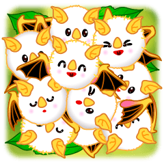 かわいい白いコウモリ 蝙蝠 Lineスタンプの人気のランキングデータベース Stampdb かわいい白いコウモリ 蝙蝠 Lineスタンプの人気のランキングデータベース Stampdb