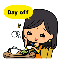 女性の楽しい休日のスタンプ 英語 Lineスタンプの人気のランキングデータベース Stampdb