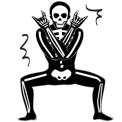 全身タイツの骨男 Lineクリエイターズスタンプ Stamplist