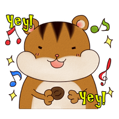 食いしん坊リスのムンタ 英語版 Lineクリエイターズスタンプ Stamplist