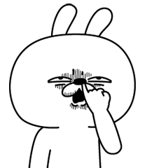 激しく動く 顔芸うさぎ Lineスタンプの人気のランキングデータベース Stampdb