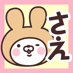 さえ の名前うさぎ Lineスタンプの人気のランキングデータベース Stampdb