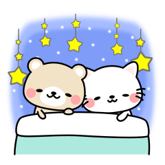 動く くま ねこの可愛いスタンプ Lineスタンプの人気のランキングデータベース Stampdb