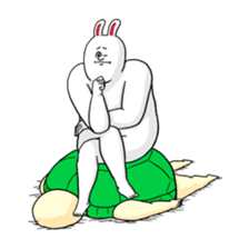 Jigoku no Misawa The Hare & the Tortoise sticker #60396