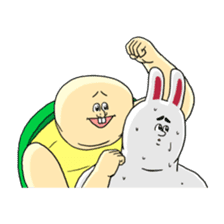 Jigoku no Misawa The Hare & the Tortoise sticker #60412