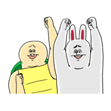 Jigoku no Misawa The Hare & the Tortoise sticker #60413