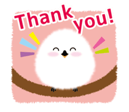 Long-tailed Tit ~ a snowy fairy ~ sticker #96292