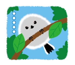 Long-tailed Tit ~ a snowy fairy ~ sticker #96297
