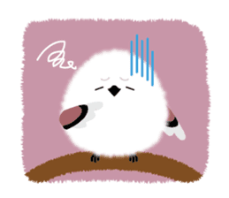 Long-tailed Tit ~ a snowy fairy ~ sticker #96298