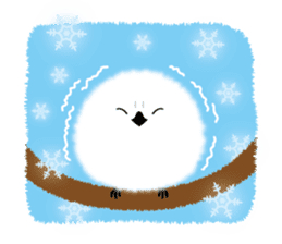 Long-tailed Tit ~ a snowy fairy ~ sticker #96315