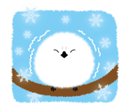 Long-tailed Tit ~ a snowy fairy ~ sticker #96315