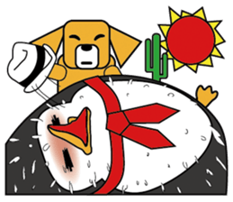 Mr. Egg & Puppy sticker #103464