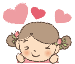 "Nagomi-chan" Stamp Appearance!! sticker #118727