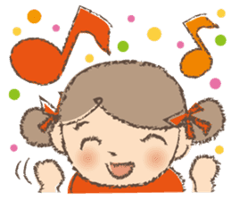 "Nagomi-chan" Stamp Appearance!! sticker #118731