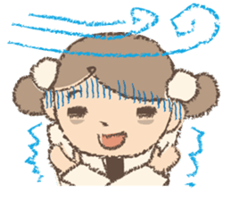 "Nagomi-chan" Stamp Appearance!! sticker #118737