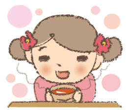 "Nagomi-chan" Stamp Appearance!! sticker #118738