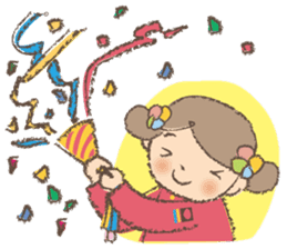 "Nagomi-chan" Stamp Appearance!! sticker #118747