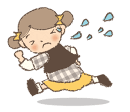 "Nagomi-chan" Stamp Appearance!! sticker #118750