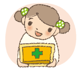 "Nagomi-chan" Stamp Appearance!! sticker #118755