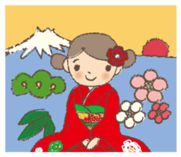 "Nagomi-chan" Stamp Appearance!! sticker #118758