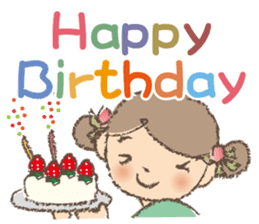 "Nagomi-chan" Stamp Appearance!! sticker #118762