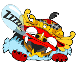 Balinese Barong by HIRO Chan sticker 140562 Balinese Barong by HIRO Chan sticker 140562