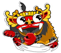 Balinese Barong  by HIRO Chan sticker 140586