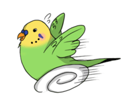 Parakeet's my home! sticker #161481