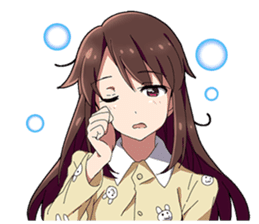 Tsundere and glasses-wearing girls sticker #164782
