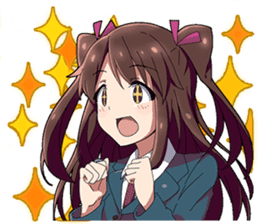 Tsundere and glasses-wearing girls sticker #164784