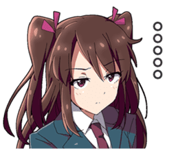 Tsundere and glasses-wearing girls sticker #164785