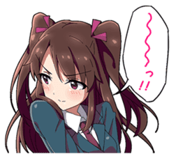 Tsundere and glasses-wearing girls sticker #164787