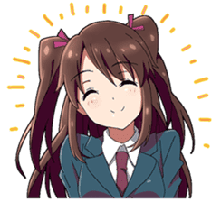 Tsundere and glasses-wearing girls sticker #164789