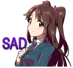 Tsundere and glasses-wearing girls sticker #164791