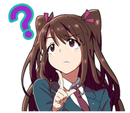 Tsundere and glasses-wearing girls sticker #164792