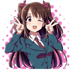 Tsundere and glasses-wearing girls sticker #164798