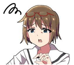 Tsundere and glasses-wearing girls sticker #164802