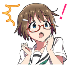 Tsundere and glasses-wearing girls sticker #164810