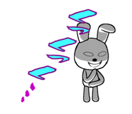 The rabbit which is full of expressions1 sticker #205671