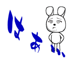 The rabbit which is full of expressions1 sticker #205681