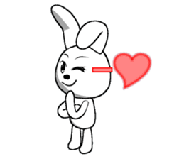 14th edition white rabbit expressive sticker #208778