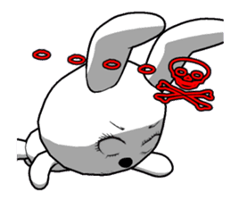 14th edition white rabbit expressive sticker #208787