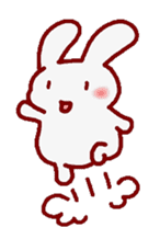 White bunnies "Mo-chi-u-sa" sticker #220555