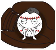 The stamp for people who love baseball sticker #220750