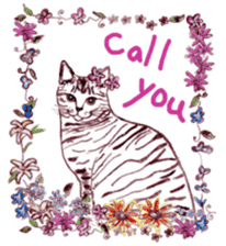 Catstamps-Shall we go with feeling cats? sticker #222941