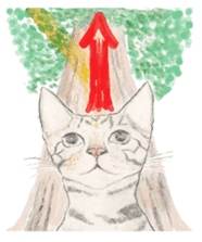 Catstamps-Shall we go with feeling cats? sticker #222949