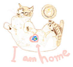 Catstamps-Shall we go with feeling cats? sticker #222954