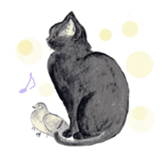 Catstamps-Shall we go with feeling cats? sticker #222961